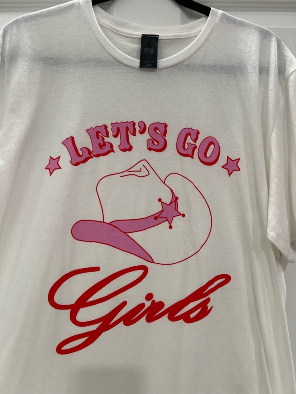 Let’s Go Girls White Graphic Tee